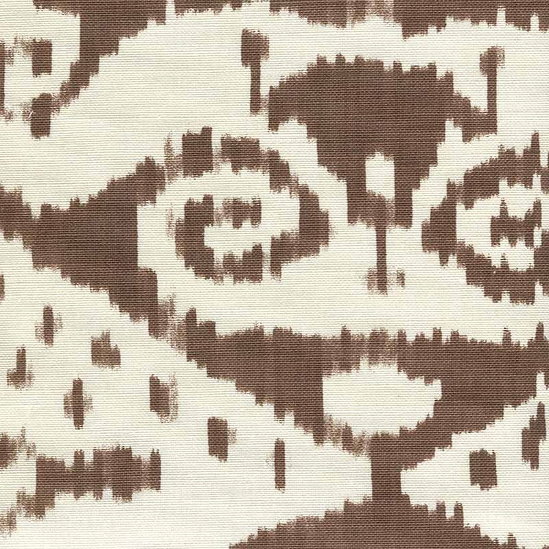 Quadrille Malaya New Brown Fabric 306052F