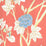 Quadrille Happy Garden Rust Orange Wallpaper Sample 306063W