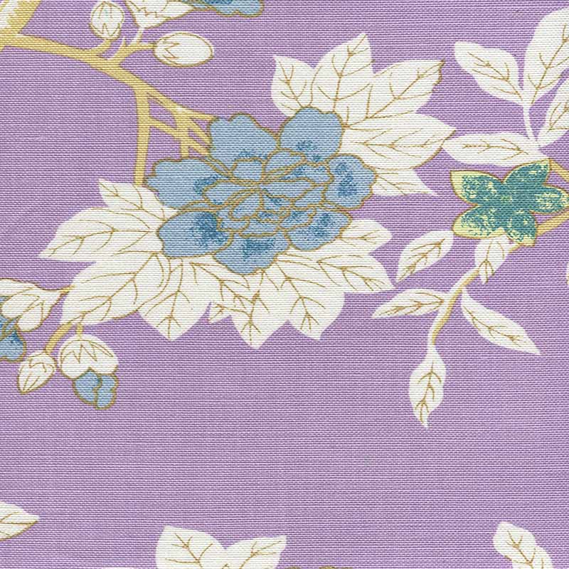 Quadrille Happy Garden Lavender Fabric 306064F