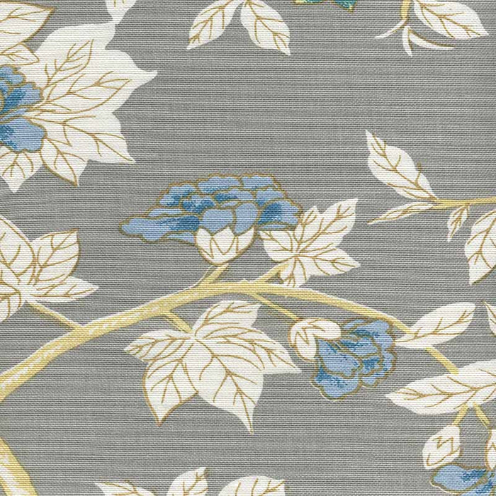 Quadrille Happy Garden Grey Fabric 306065F