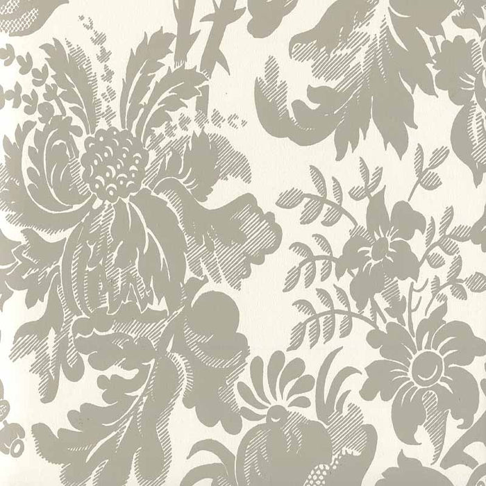 Quadrille Des Gardes Gray Wallpaper 306086W