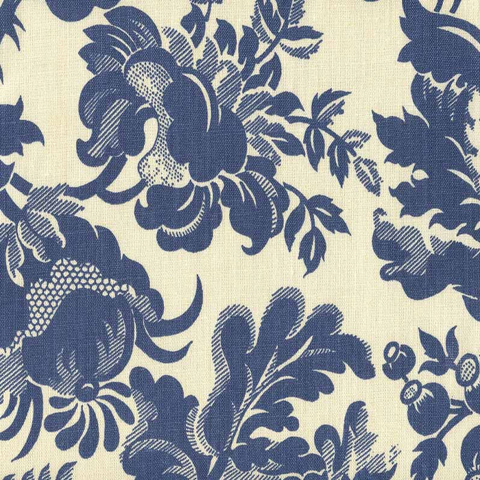 Quadrille Des Gardes Denim Blue Fabric 306090F