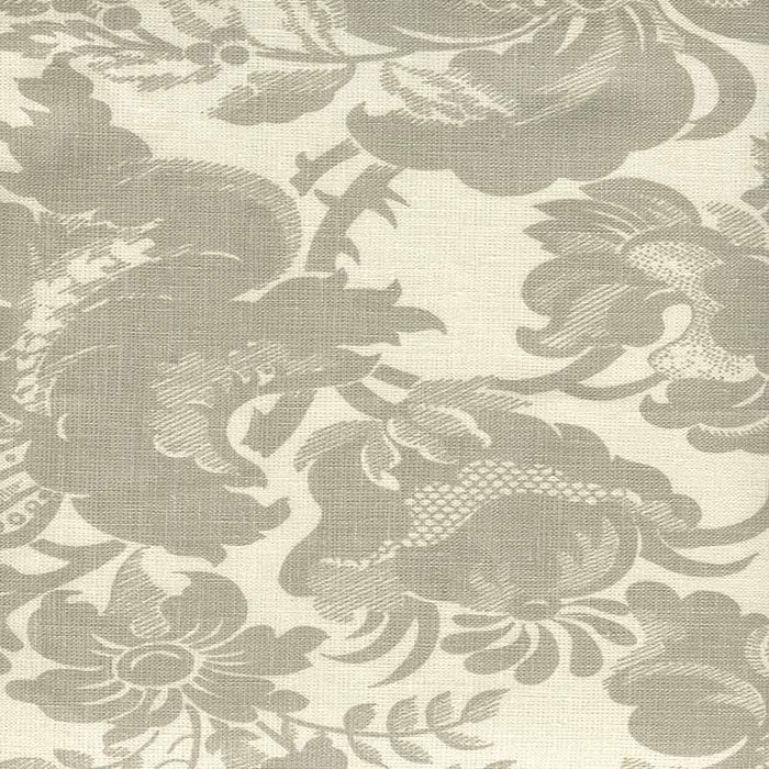 Quadrille Des Gardes Soft Gray Fabric Sample 306092F