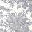 Quadrille Des Gardes Silver Metallic Wallpaper Sample 306092W