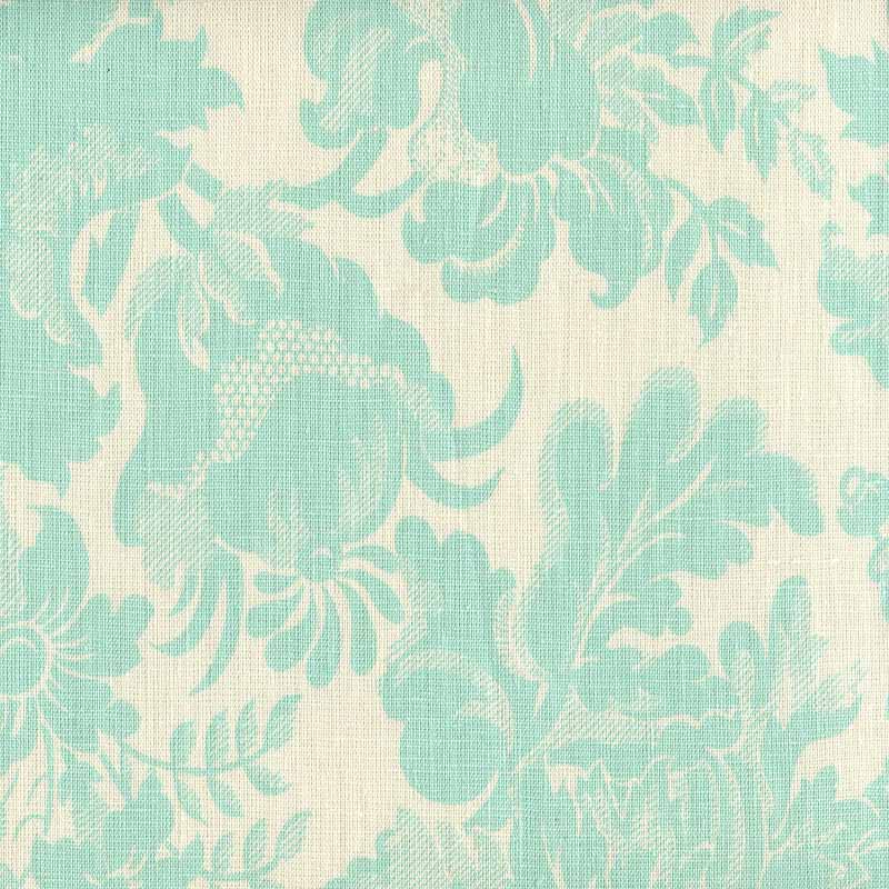 Quadrille Des Gardes Aqua Fabric 306093F