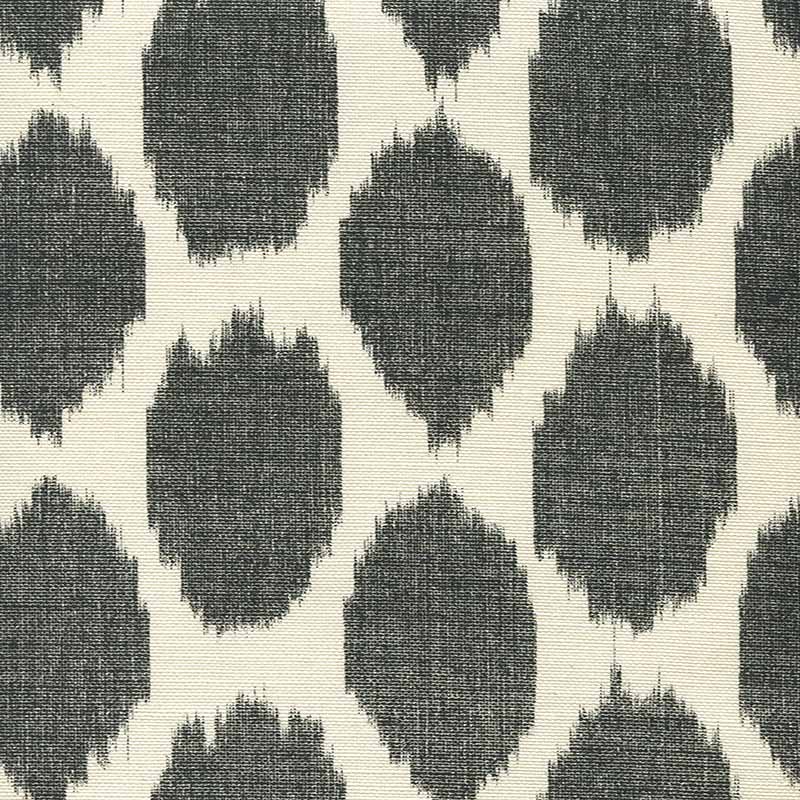 Quadrille Adras Black Fabric 306112F