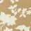 Quadrille Happy Garden Background Camel Fabric Sample 306181F