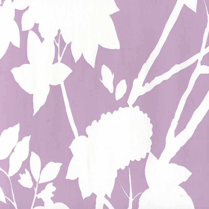 Quadrille Happy Garden Background Lavender Wallpaper 306184W