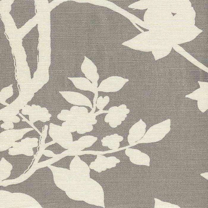 Quadrille Happy Garden Background Grey Fabric 306185F