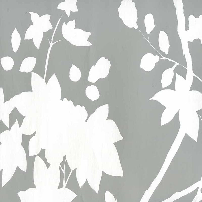 Quadrille Happy Garden Background Grey Wallpaper 306185W