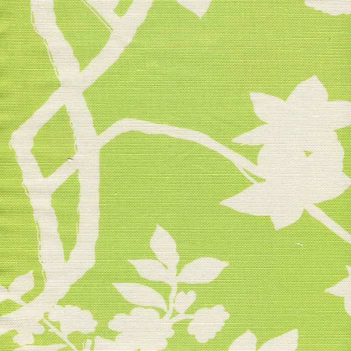 Quadrille Happy Garden Background Jungle Green Fabric Sample 306186F