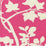 Quadrille Happy Garden Background Magenta Fabric Sample 306187F