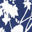 Quadrille Happy Garden Background Navy Wallpaper Sample 306188W