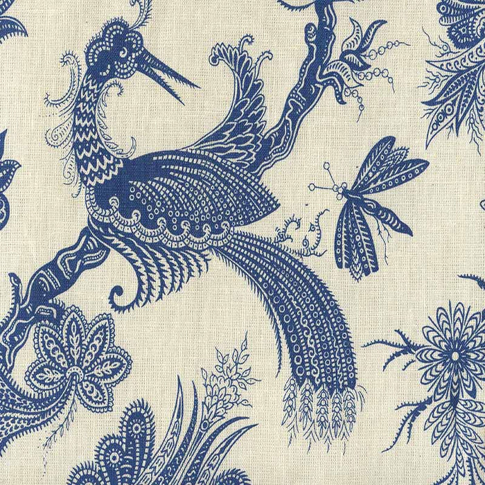 Quadrille Paradis New Navy Fabric 306205F