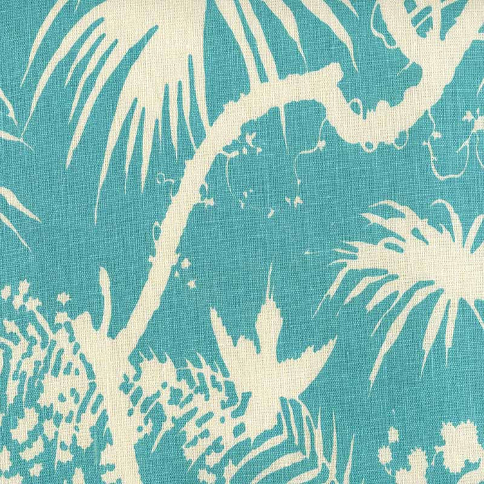 Quadrille Tropique Blotch One Color Light Turquoise Fabric Sample 306230F