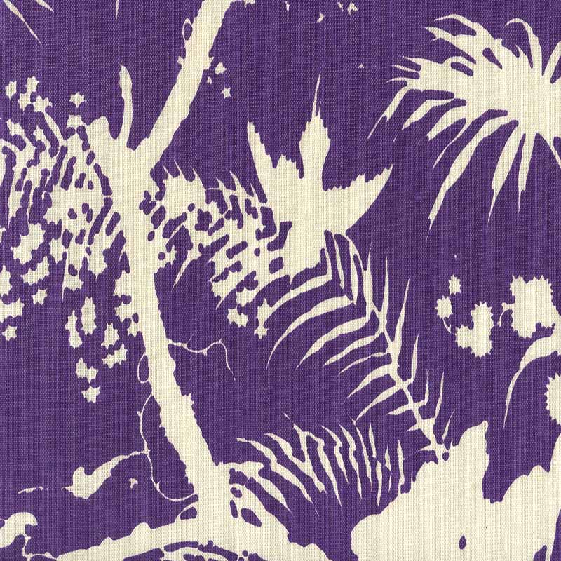 Quadrille Tropique Blotch One Color Purple Fabric 306233F