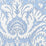 Quadrille Borghese Navy Sky Blue Fabric 306241FWC