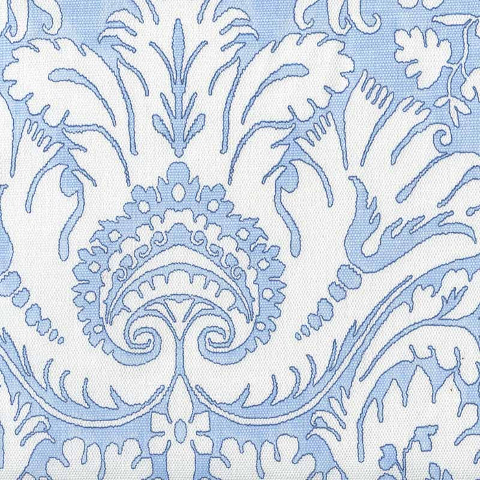 Quadrille Borghese Navy Sky Blue Fabric Sample 306241FWC