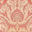 Quadrille Borghese Coral Soft Pink Brown Fabric Sample 306245F-CU