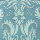 Quadrille Borghese Navy Pale Blue Soft Aqua Fabric 306246F