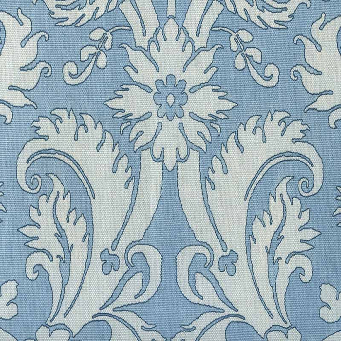 Quadrille Borghese Navy Windsor Blue Sky Fabric Sample 306247F