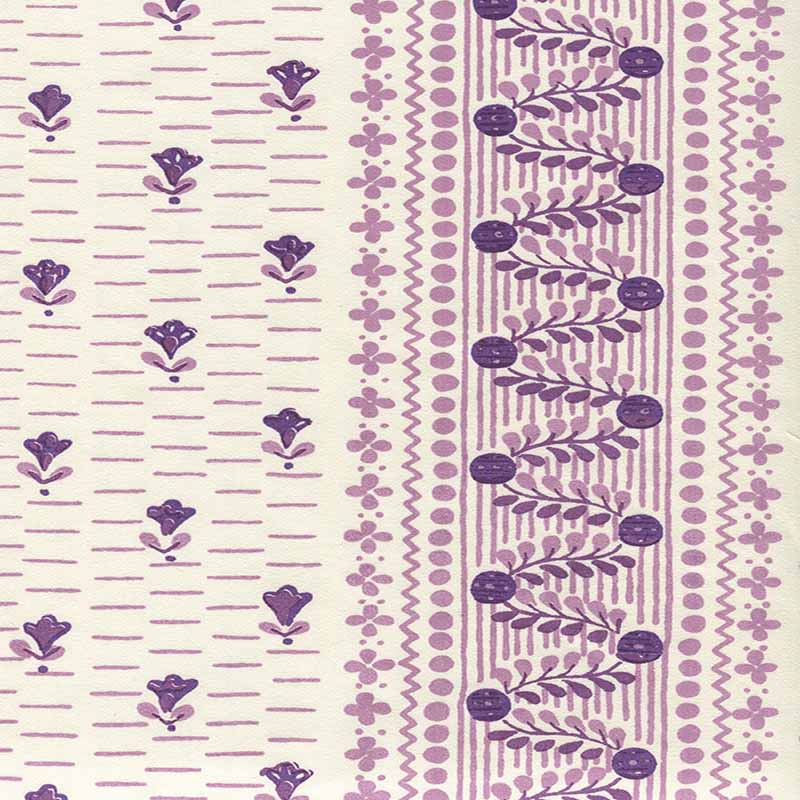 Quadrille Links Ii Purple Lilacs Fabric 306297CT