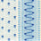 Quadrille Links Ii Blue New Blue Fabric Sample 306298CT