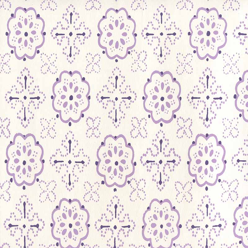 Quadrille Crawford Multi Purples Wallpaper 306304W