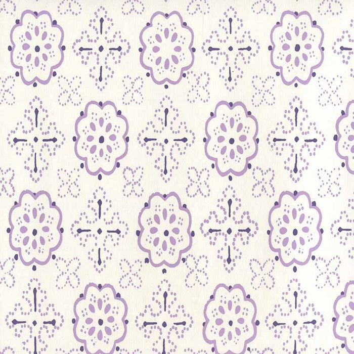 Quadrille Crawford Multi Purples Wallpaper Sample 306304W