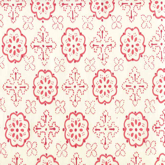 Quadrille Crawford Multi Reds Fabric Sample 306305CTTN