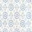 Quadrille Crawford Multi Blues Wallpaper Sample 306306W