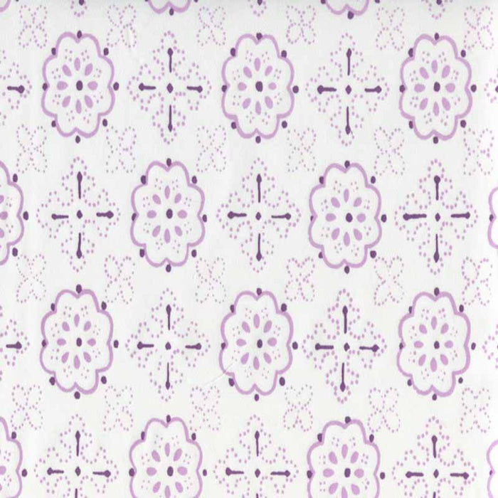 Quadrille Crawford Light Lavender Fabric 306310CTTN