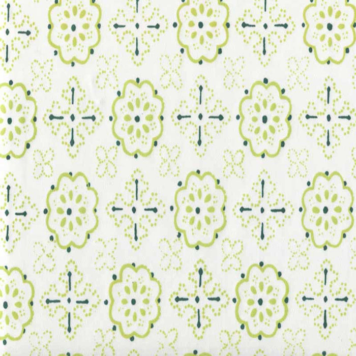 Quadrille Crawford Green Lime Fabric 306311CTTN