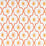 Quadrille Longfellow Orange Yellow Fabric Sample 306320C-02CTT