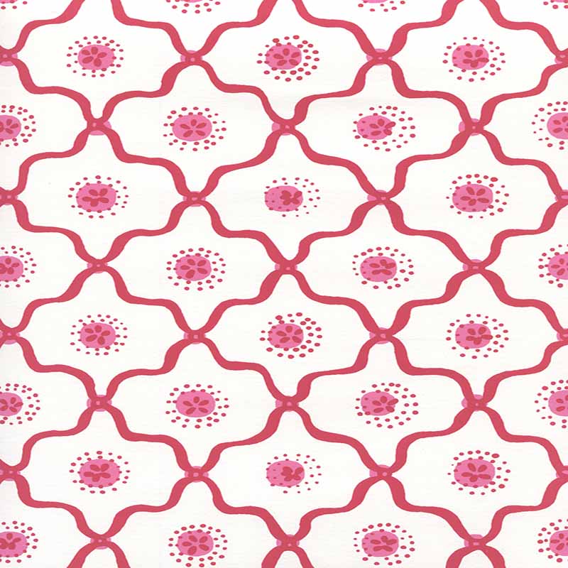 Quadrille Longfellow Strawberry Wallpaper 306320W-03WWP