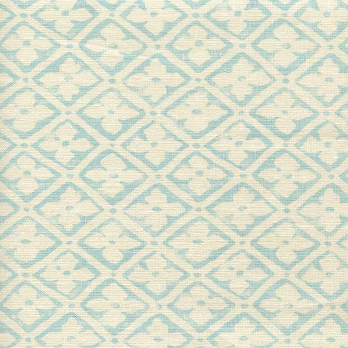 Quadrille Puccini Venice Blue Fabric Sample 306330F-03