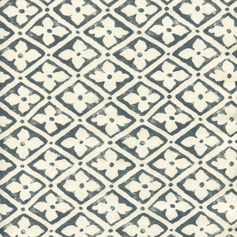 Quadrille Puccini Slate Fabric 306330F-07