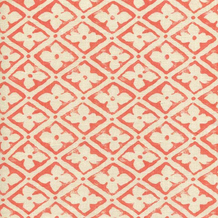 Quadrille Puccini Tomato Fabric Sample 306330F-14