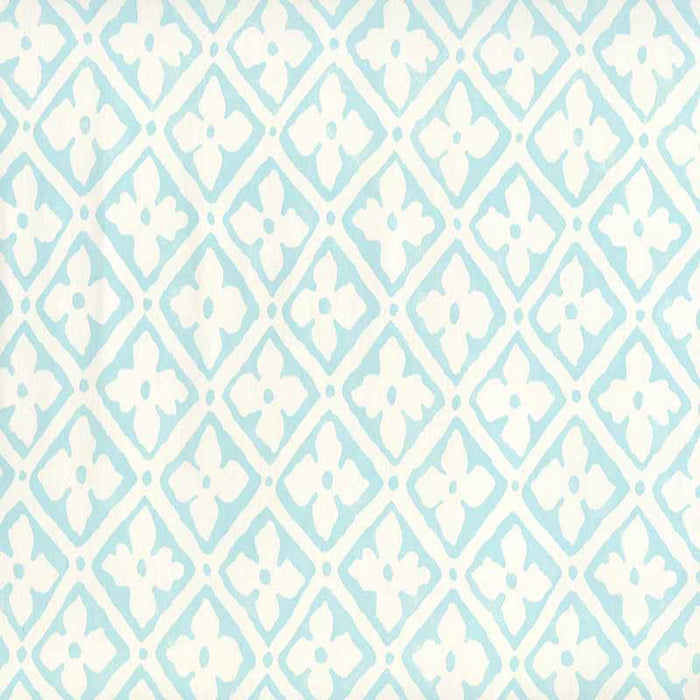 Quadrille Puccini Venice Blue Wallpaper Sample 306330W-03