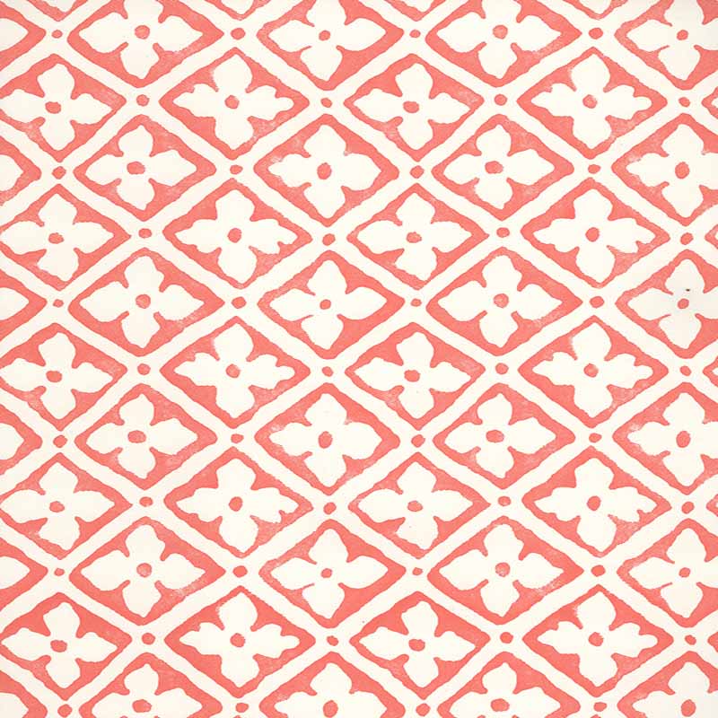 Quadrille Puccini Tomato Wallpaper 306330W-11