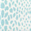 Quadrille Cheetah New Blue Fabric Sample 306360F-03WLC