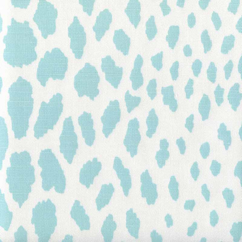 Quadrille Cheetah New Blue Fabric 306360F-03WLC