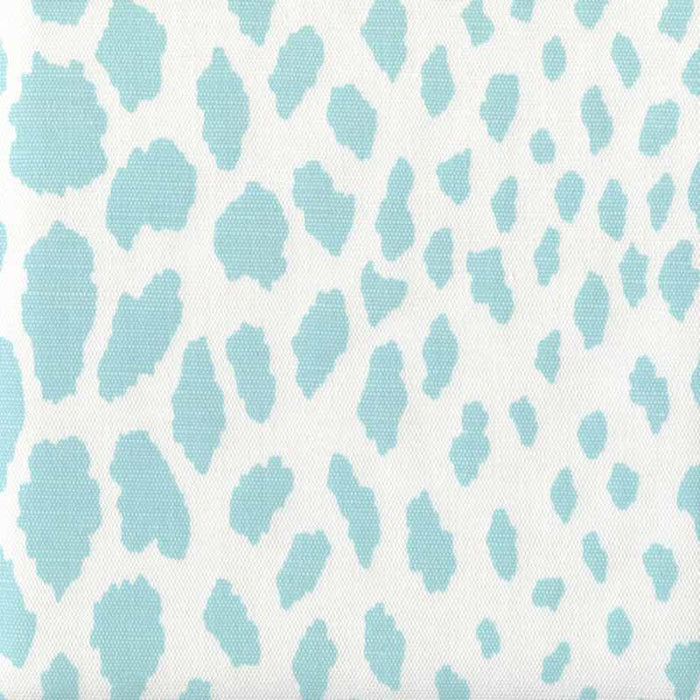 Quadrille Cheetah New Blue Fabric Sample 306360F-03WLC