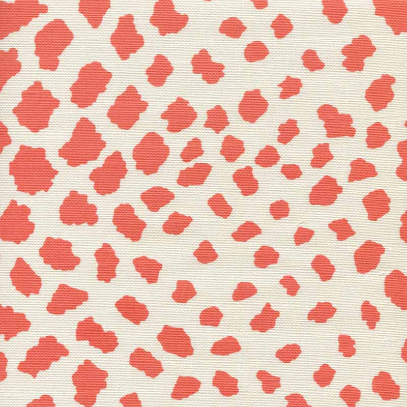 Quadrille Cheetah Terracotta Fabric 306360F-07