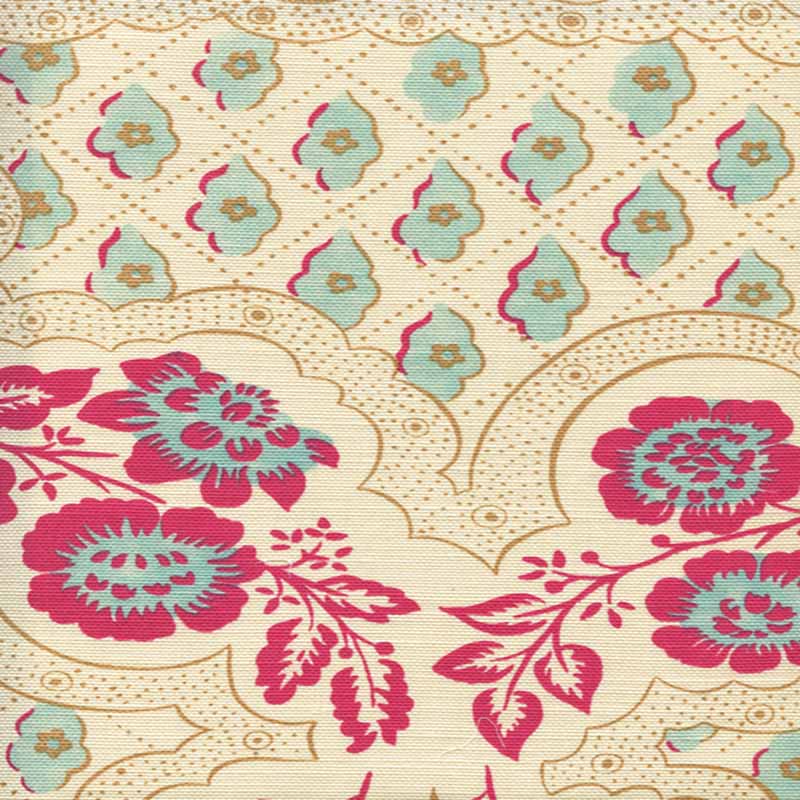 Quadrille Leopardo Ii Magenta Turquoise Camel Fabric 306430F-05