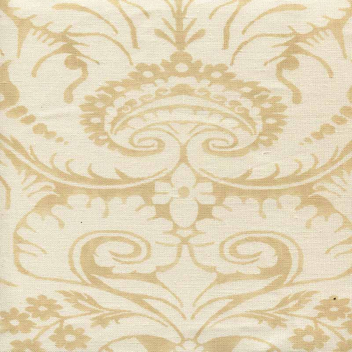 Quadrille Borghese Background Beige Fabric Sample 306470F-00