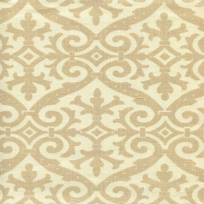 Quadrille French Damask Beige Fabric 306490F-02