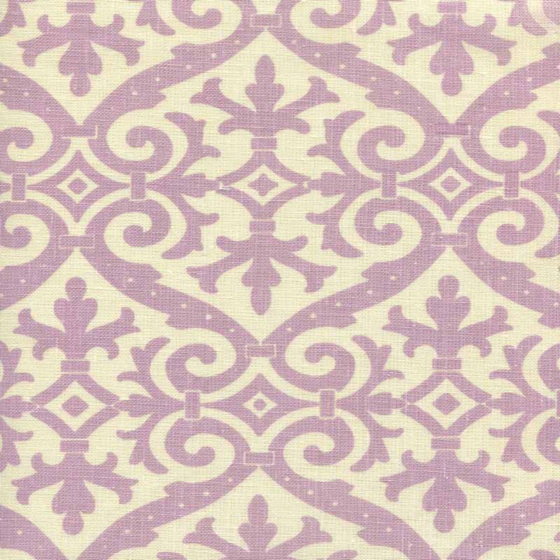 Quadrille French Damask Soft Lavender Fabric 306490F-05