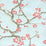 Quadrille Cherry Branch Pale Blue Pink Taupe Wallpaper Sample 306500W-06WP