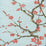 Quadrille Cherry Branch Pale Blue Fabric 306505F